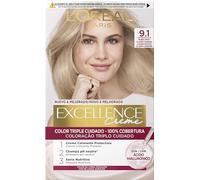 L´ORÉAL PARIS Excellence Creme Tinte Permanente - Tono 9.1 Rubio Muy Claro Ceniza