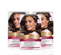 L 'Oreal Paris Excellence, Tinte Negro no. 5, Marrón Natural, Paquete de 3