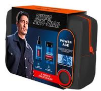 L’Oréal Paris Men Expert Power Age Neceser Hombre, Crema Anti-Edad 50 ml + Sérum Reafirmante 30 ml, Ácido Hialurónico para Hidratación y Firmeza