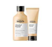 L’Oréal Professionnel, Pack Champú + Acondicionador Tratamiento Reconstructor para cabellos secos y dañados, Absolut Repair, SERIE EXPERT, Champú 300 ml + Acondicionador 200 ml