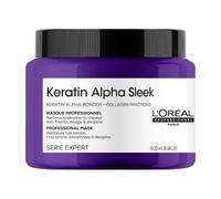 L´Oréal Professionnel Paris - Keratin Alpha Sleek Mascarilla profesional, antiencrespamiento y disciplinante, que nutre en profundidad y aporta suavidad y luminosidad Mascarillas para el cabello 500 m