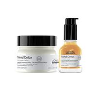 L’Oréal Professionnel, Rutina Con Mascarilla 250 ml y Aceite Concentrado 50 ml, Todo Tipo de Cabello, Cabello Seco, Apagado, Dañado o Teñido, Pelo Más Fuerte y Nutrido, Detiene la Rotura, Metal Detox