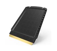 L&P A052 - Raspador de latón para coche, rascador de coche, 4 en 1, pequeño práctico, eficaz, duradero, murska raspador de parabrisas para coche, latón y negro