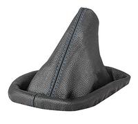 L & P Car Design Funda palanca de cambios compatible para BMW e30 e34 e36 Serie 3 5 - negro azul - de cuero auténtico - de marchas - para transmisión manual - (A084)