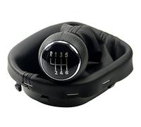 L&P Car Design GmbH Pomo palanca de cambios y Funda palanca de cambios compatible para VW Touran y Caddy 2003-2015 - 6 velocidades marchas - con Marco - negro - para transmisión Manual - (A263-1)