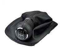 L & P Car Design Pomo palanca de cambios y Funda palanca de cambios compatible para VW Passat B5 3B 3BG 2000-2005 - 5 velocidades marchas - con Marco - negro - para transmisión Manual - (A257-4)