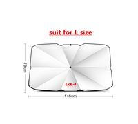 (L) Parasol para parabrisas de coche, tipo paraguas, protección solar para ventana de coche, sombrilla térmica