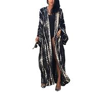 L-Peach Ropa de Dormir Caftán para Mujer Kimono Bikini Cover Ups Vestido de Playa Pareos Batas