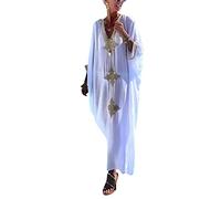 L-Peach Ropa de Dormir Caftán para Mujer Kimono Bikini Cover Ups Vestido de Playa Pareos Batas