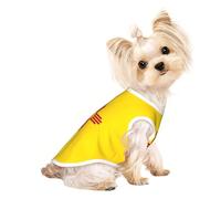L Pet - Camiseta sin mangas transpirable - Camiseta ligera con estampado de la bandera de Nuevo México para perros pequeños y medianos