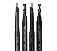 L pices de cejas gris claro Eye Embrace: paquete de 2: Warm Betty y Cool Helen - Punta angular autom tica de doble punta resistente al agua y cep