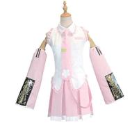 (L-Pink Hatsune) Disfraz oficial de Hatsune Miku para cosplay, ideal para eventos.