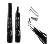 L piz de cejas resistente al agua Boobeen: l piz microblading con aplicador de microhorquilla para cejas que crea cejas de aspecto natural sin es