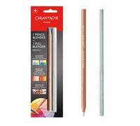 L piz de color Caran d'Ache Full Blender Bright y Blender, paquete de cera al leo mediana (902.301)