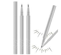 L￡piz de pesta￱as inferiores de doble punta, delineador de ojos superfino resistente al agua, resistente al agua, antimanchas, l￡piz l￭quido para pesta￱as inferiores naturales