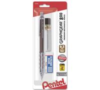 L piz mec nico de dibujo Pentel Graph Gear 800 de 0,3 mm, cuerpo marr n y mina (PG803LZBP)