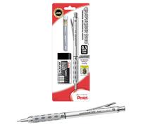 L piz mec nico Pentel GraphGear 1000 de 0,5 mm, kit de dibujo Premier con 1 l piz, 1 borrador y 1 tubo de recarga (PG1015EBP)