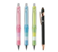 L piz mec nico Pilot Japan Dr. Grip CL Play, cuerpo de colores surtidos, paquete de 3, con pegatina kanji LOVE, rosa floral, azul agua, verde cri