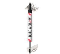L piz y gel sellador para cejas Maybelline Build-A-Brow 2 en 1, maquillaje para cejas con un aspecto natural y m s voluminoso, color negro y marr