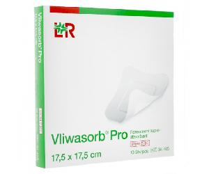 L&R Vliwasorb Pro Apósito Absorbente Estéril 17,5cmx17,5cm 10 Unidades