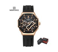 (L-RGBB-BOX-T) NAVIFORCE Reloj para mujer Casual Pareja Amantes Relojes de pulsera de cuarzo impermeables