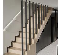 L-Sd Escalera il - Barandilla de seguridad ajustable negra de 30 a 160 cm para escaleras de interior/exterior, entrada Ga il para seguridad mejorada (SLE 1 30 cm)