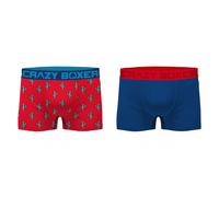 L set de 2 boxers crazy boxer para hombre en algodón cactus&blue
