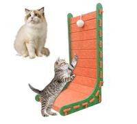 L Shape Felt Scratch Pad for Cats - Cat Scratcher with Interactive Ball Toy | Multifunctional Claw Sharpening Tools | Wear-Resistant Scratch Post for Cats for Small Medium and Large Kitten