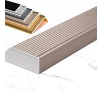 L-Shaped Aluminum Alloy Stair Edging 36/40/48/55/60in Stair Nose Molding, Non-Slip Staircase Step Edge Protector for Vinyl/Wood/Tile(Purple,L 43in/110CM)