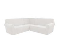 L Shaped Corner Sofa Cover Soft Thick Stretch Protector for 5 Seater Sectional Couch Machine Washable Ideal for Home Cafe Club and Restaurant Use