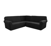 L Shaped Corner Sofa Cover Soft Thick Stretch Protector for 7 Seater Sectional Couch Machine Washable Ideal for Home Café Club Restaurant