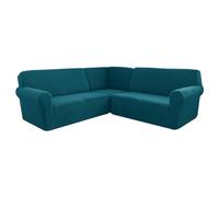 L Shaped Corner Sofa Cover Soft Thick Stretch Protector Machine Washable Perfect for Home Cafe Club & Restaurant Fits 7 Seater Sectional Couch