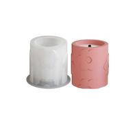 (L) Silicone Crafting Supplies Flower Pattern Candle Holders Moulds Silicone Texture Perfect for Making Home Decorations S