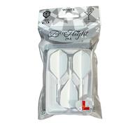 L-style BarFlight 2BA - Vuelo de dardos con eje integrado, forma L3, 26 mm (260), color blanco, 1 juego (3 vuelos)