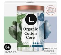L. Tampones de algodón orgánico - Regular 42 unidades x 2 paquetes (84 unidades en total)