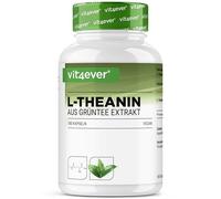 L-Teanina - 180 cápsulas - 750 mg por dosis diaria - De extracto natural de té verde - Alta dosis - Vegano