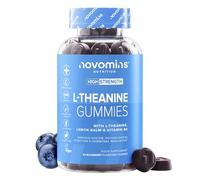L Teanina 200 mg | 60 Gominolas | con Melisa y Vitamina B6 | Novomins