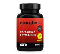 L-Teanina + Cafeína en Altas Dosis - 150 Tabletas con 200mg de Cafeína y 200mg de L Teanina de extracto de Té Verde por dosis diaria - 100% vegano y probado en laboratorio