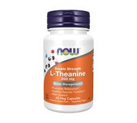L-teanina Double Strength NOW, 200 mg (60 cápsulas)