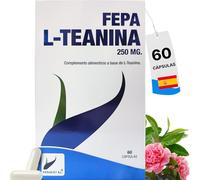L Teanina FEPA - Complemento Alimenticio para Relajación y Enfoque con L-Theanine - L-Teanina en Cápsulas - Apoya Relajación Natural y Función Cognitiva Normal - 60 Cápsulas - Fepadiet