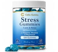 L-Theanine Gummies 200 mg | 120 Gomitas Masticables | L-Teanina, Magnesio, Rhodiola, Melisa, Vitamina B6 y B12 | Relajación, Concentración, Equilibrio Mental y Bienestar Diario