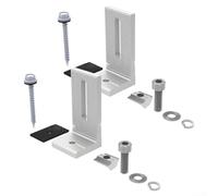 L tipo abrazadera solar del extremo del soporte del montaje del panel de la aleación de aluminio para la fijación y la ayuda enmarcadas del módulo