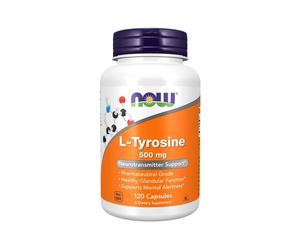 L-Tirosina 500 mg 120 Cápsulas Now Foods