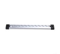 L Track Anchor Point 35cm Cierre de aleación de aluminio para furgoneta Fijación de carga Soporte de correa ajustable Negro (Plata 350MM)