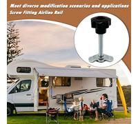 L Track Rail, Lug Threaded Stud Nut Fitting, Sturdy Aluminum Alloy Construction, Ergonomic Tie Down Anchors Accessory for Trucks, Cars, Garages, Airplanes, Warehouses, Cargo Securing Systems