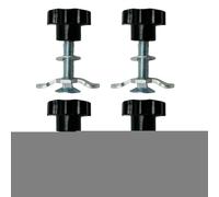L Track Rail, Lug Threaded Stud Nut Fitting, Sturdy Aluminum Alloy Construction, Ergonomic Tie Down Anchors Accessory for Trucks, Cars, Garages, Airplanes, Warehouses, Cargo Securing Systems