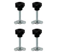 L Track Rail, Lug Threaded Stud Nut Fitting Tie-Down Kit, Heavy-Duty Ergonomic Mounting Accessory, Secure Replacement Part for Trucks, Cars, Garajes, Airplanes, Warehouses, Trailers