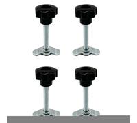 L Track Rail, Lug Threaded Stud Nut Fitting Tie-Down Kit, Heavy-Duty Ergonomic Mounting Accessory, Secure Replacement Part for Trucks, Cars, Garages, Airplanes, Warehouses, Trailers