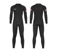 L,Traje de Neopreno Integral Hombre 1,5 mm Ultra Elástico, Traje de Buceo de Una Pieza con Cremallera Frontal, Traje Térmico Flexible para Surf, Natación, Kayak y Deportes Acuáticos