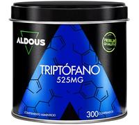 L Triptofano Puro 525mg - Para 10 meses - L-Triptofano para Dormir Bien | 300 comprimidos- Máxima Dosis para Descansar -Promueve un Sueño Profundo y Mejora el Estado de Ánimo -Sin excipientes- ALDOUS